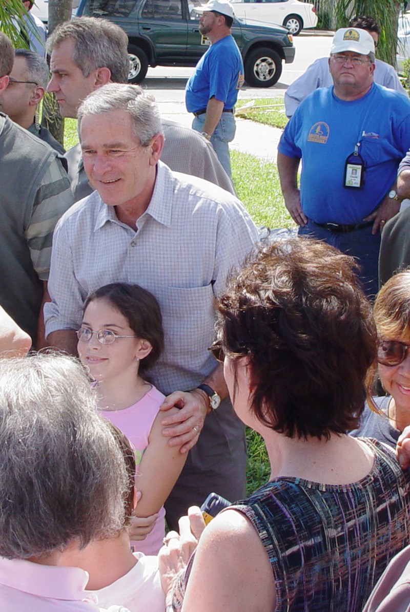 Presidential hug