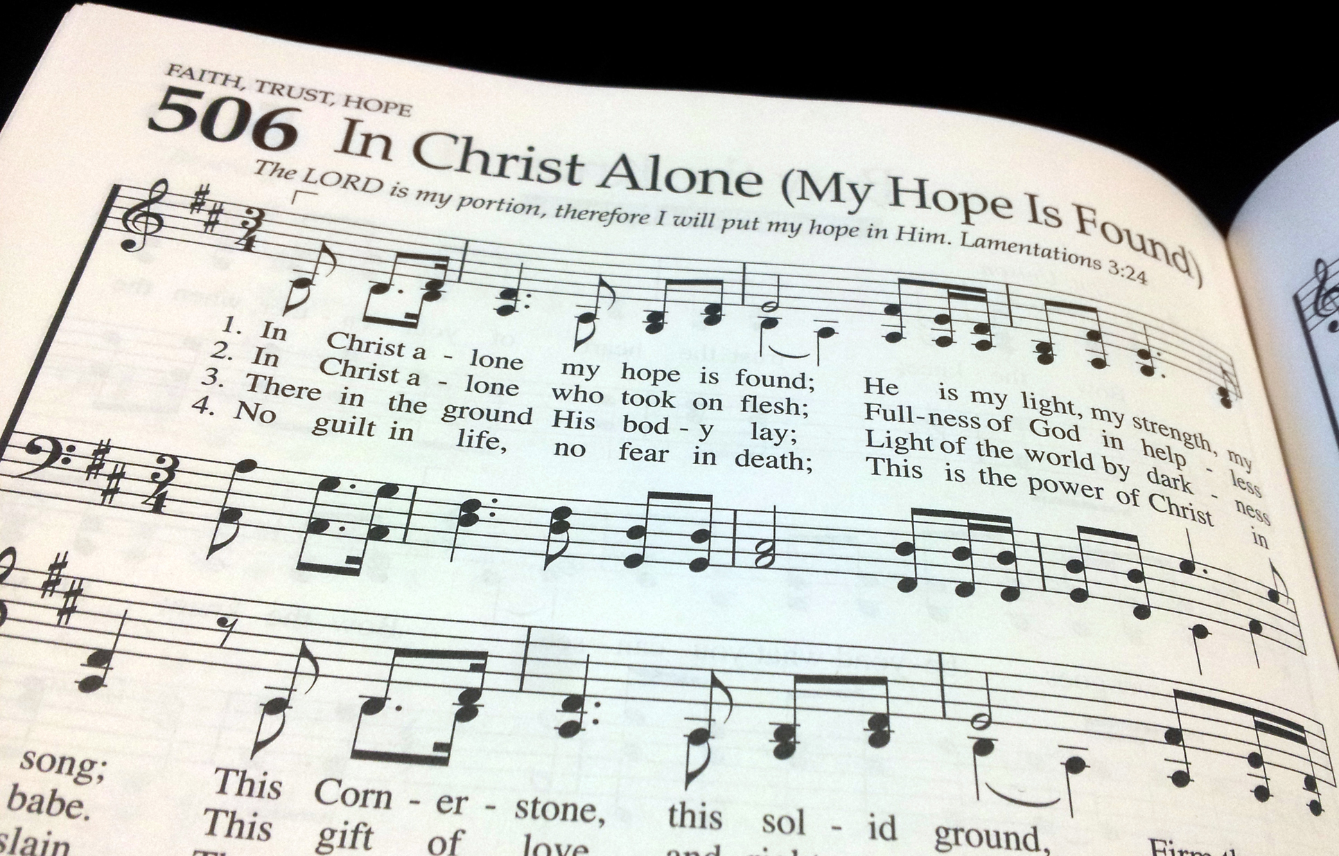 in christ alone music